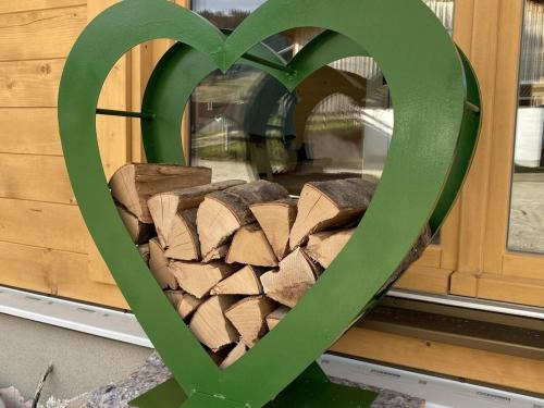 Log cabin Green Heart