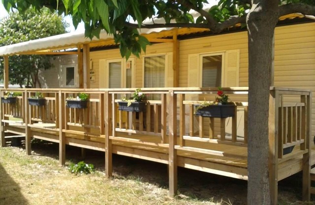 Mobile home (158) in air-conditioned comfort 4-star campsite
