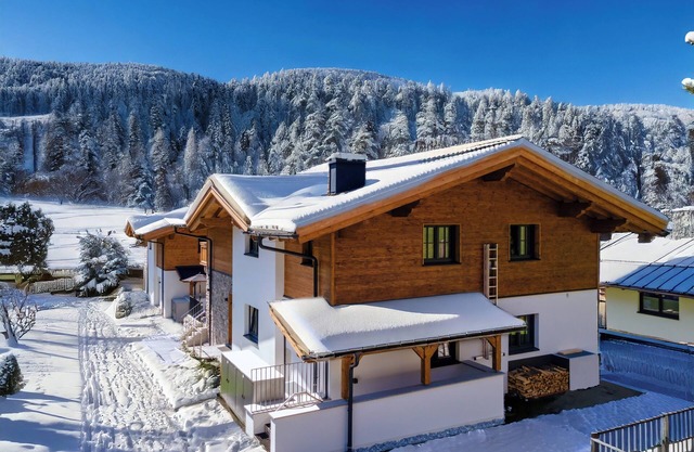 Modern chalet with pine sauna by the ski lift