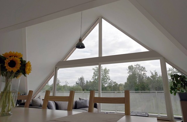 Modern duplex apartment with large mezzanine