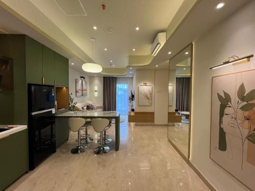 Muji Style 2BR 3 Beds Apartment at Podomoro Medan - Cozy & Chic