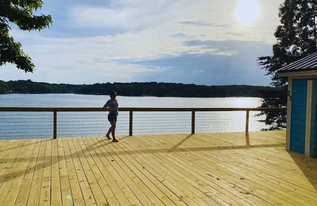 New Waterfront Cabin on the Large Sundeck #24