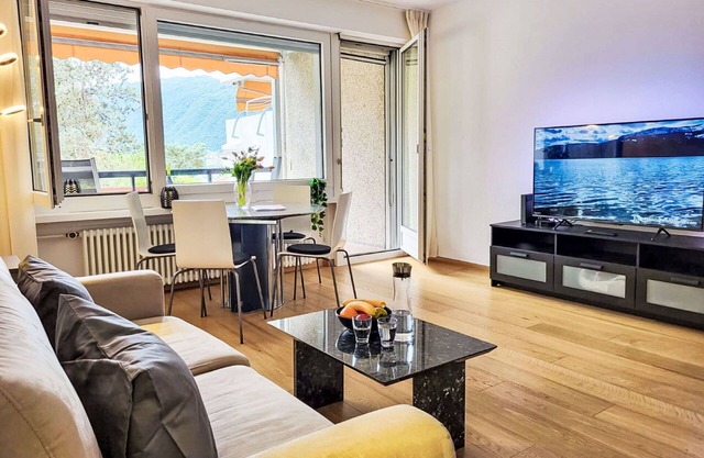Nice apartment for 4 guests with WIFI, A/C, pool, TV, balcony and panoramic view