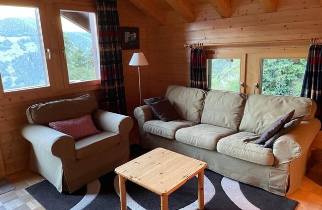 Outside : attic flat on the 2nd floor of an apartment house, for 4 persons, balcony with garden furn
