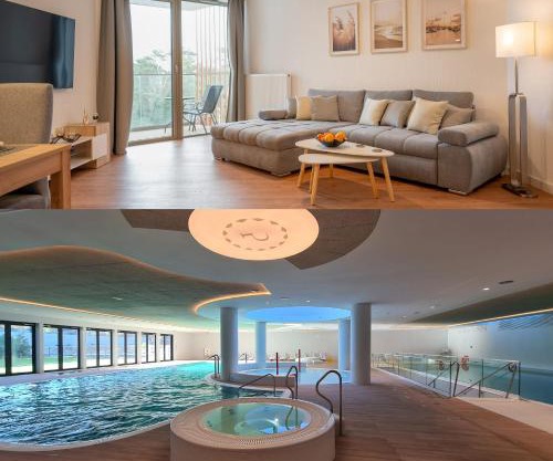 PINEA SKY PREMIUM apartament z widokiem na morze ze SPA i basenem przy plaży Pobierowo
