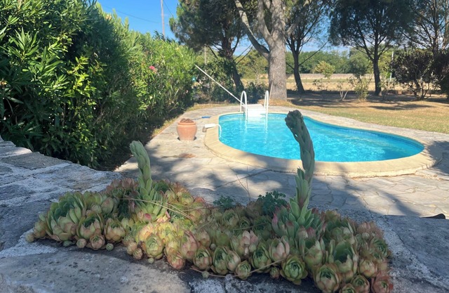 Provencal house with swimming pool in the countryside on 5000m2 of land