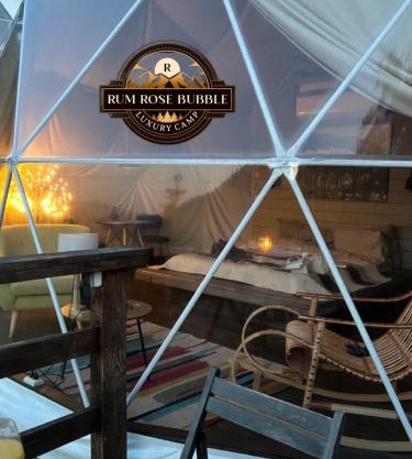 RUM ROSE BUBBLE lUXURY CAMP