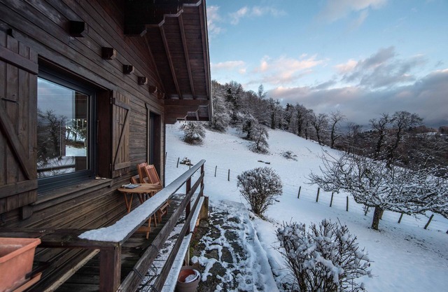 Small Cocooning Chalet in a quiet location with mountain and forest views
