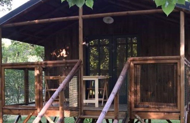 Stilt chalet with terrace for 4 people