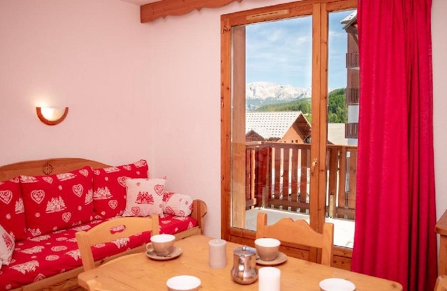 Studio cosy pour 4 avec balcon et cuisine équipée à Puy-Saint-Vincent - FR-1-504-303