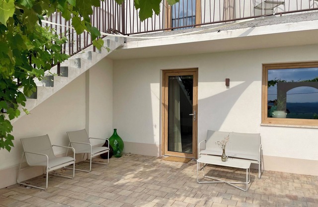 Studio with private terrace, great views and stylish interior in Vipava Valley