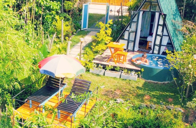 The WE2 - Aframe with Romantic Pool & Workspace