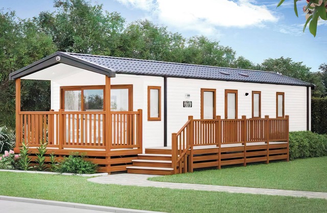 Two bedroom caravan, sleeping four people, perfect for relaxing by the coast.