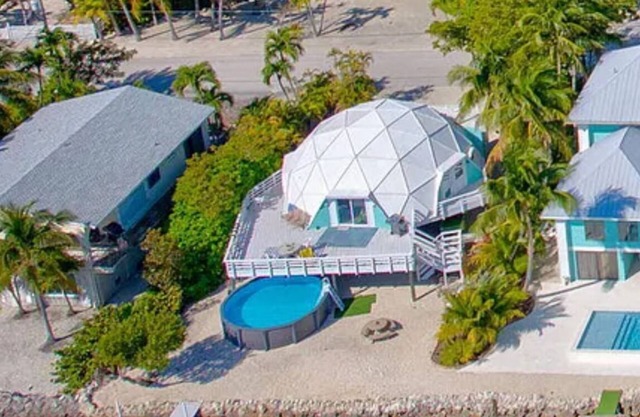 Unique Waterfront Dome Home with Dock & Pool – Little Torch Key