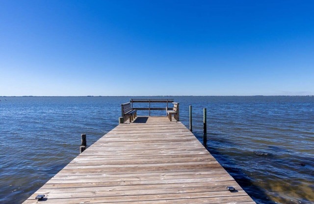 Waterfront Oasis! Private Pier, Walk to Beach