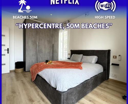 Juan-les-Pins Apartment | 1 Ch. Luxe Apt|Cœur de Juan-les-Pins|Plage à 50m