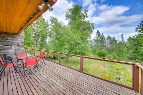 Sandpoint House | 12 Mi to Schweitzer Spacious Home with Deck!