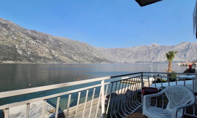 Kotor Municipality Apartment | 1bd beachfront Stoliv Apt w/ Bay & Perast views