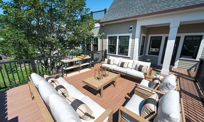 Fifth Ward Condo | 2 Decks for Entertaining, Walk To Town and Harbor