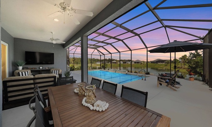 Okahumpka House | 3/2 Premier POOL Home w/GOLF CART in The Village of Lake Denham