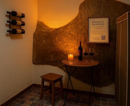 Monistrol de Montserrat Apartment | 3-Story Gaudi Building with Montserrat Stone