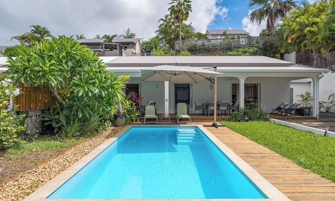 La Riviere Saint-Louis Villa | 5-star villa with pool, summer kitchen and ocean view