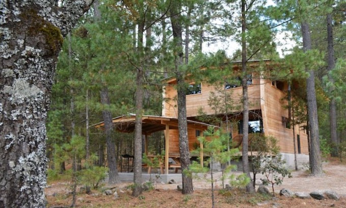 Pueblo Nuevo Cabin | Acogedora Cabaña del bosque Parque La Pirámide
