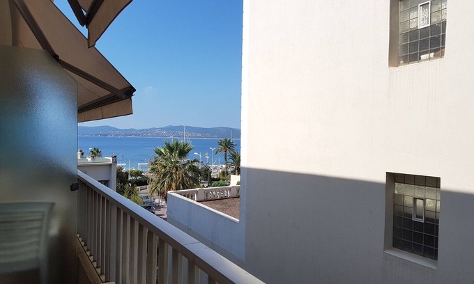 Saint-Raphael Apartment | Air-conditioned studio near beach and shops, balcony, parking, linens, and wifi available