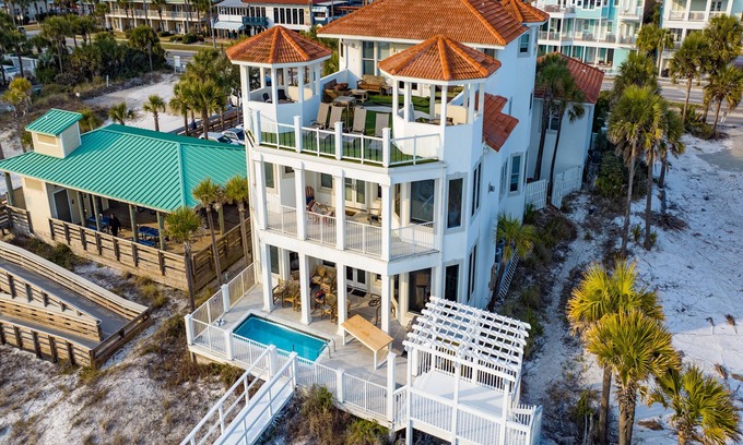 Crystal Beach House | Already There | Beachfront, Remodeled Pool, Golf Cart
