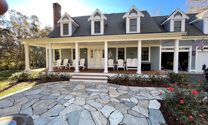 East Sandwich House | Amazing private 4 bdr 3.5 bth home. Private association beach,central AC,fire