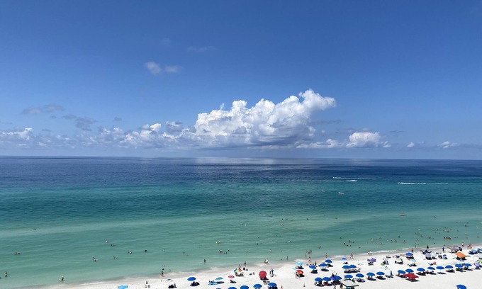 Panama City Beach Condo | AMAZING VIEWS - OCEAN FRONT on the beachnFREE BEACH CHAIRS - March to October