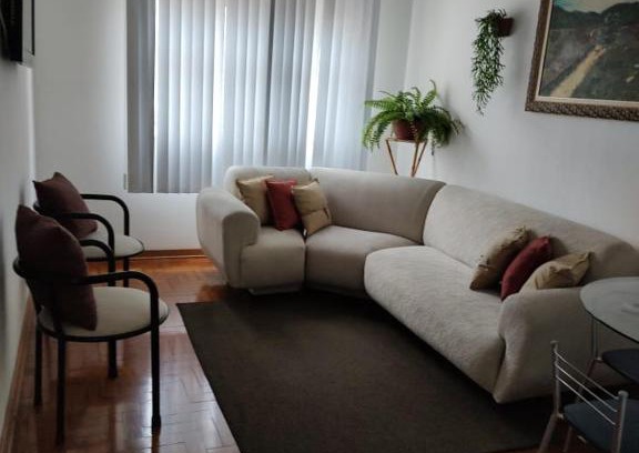 Ponta da Praia Apartment | Apartamento 2 dormitórios, wifi, ponta da praia, predio em frente ao mar - Santos