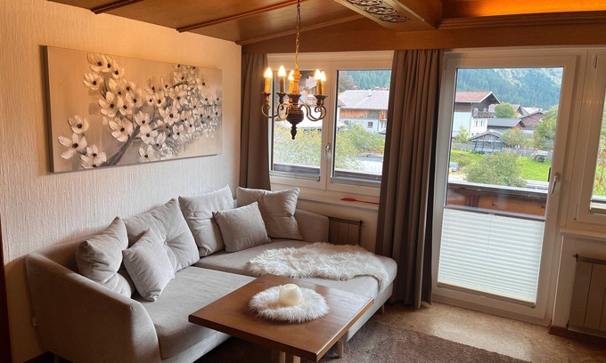 Nesselwaengle Apartment | Apartment '19' with Mountain View, Shared Terrace and Wi-Fi