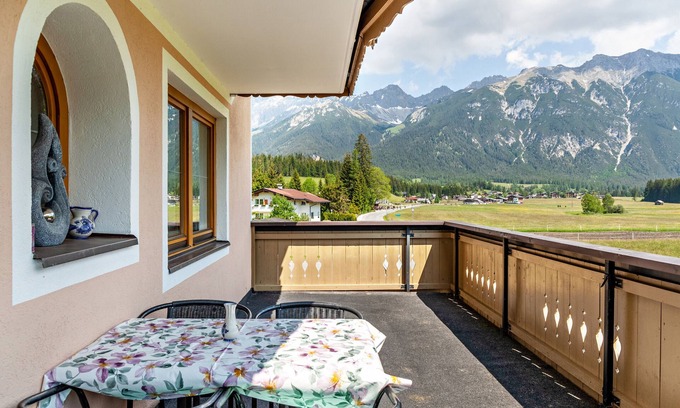 Leutasch Apartment | Apartment "Enzian 1" with Mountain View, Private Terrace & Wi-Fi