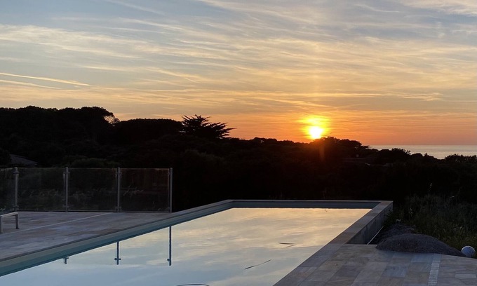 Portobello di Gallura Apartment | Apartment (in basement of a villa) in countryside with fantastic sea view + pool
