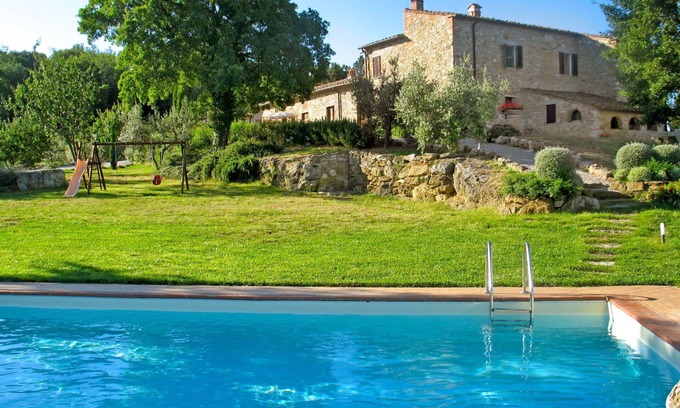 Gambassi Terme Villa | Apartment in villa with A/C, pool, WIFI, TV, terrace, panoramic view, close to San Gimignano