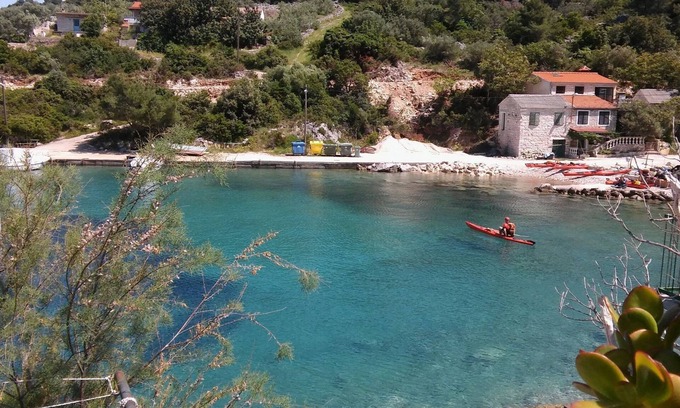 Cove Donja Krusica (Donje selo) Apartment | Apartment Nikola - in front of the sea: - Cove Donja Krusica (Donje selo), Island Solta, Croatia