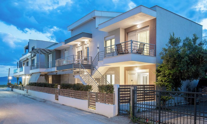 Ofrinion Apartment | Aphrodite Residential Complex-One-Bedroom Apartment with Side Seaview