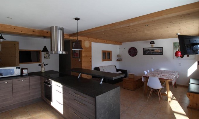 Valloire Apartment | Appartement 3 étoiles pour 6 personnes avec jardin et parking privé - Valloire, Les Clots - FR-1-263-466