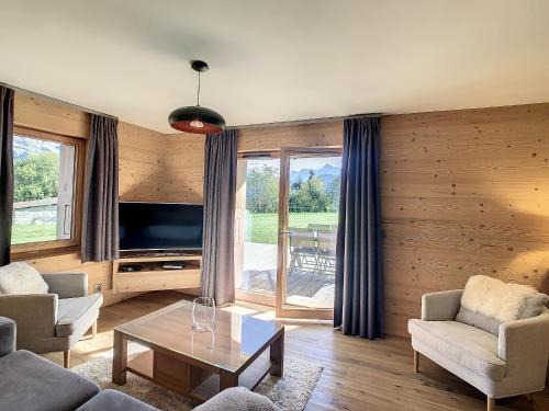 Combloux Apartment | Appartement 4P avec terrasse et vue Mont Blanc - FR-1-560-24