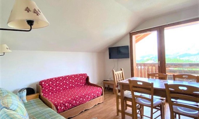 La Joue du Loup Apartment | Appartement 6 pers, balcon sud-ouest, local ski, parking gratuit, animaux admis - FR-1-504-470