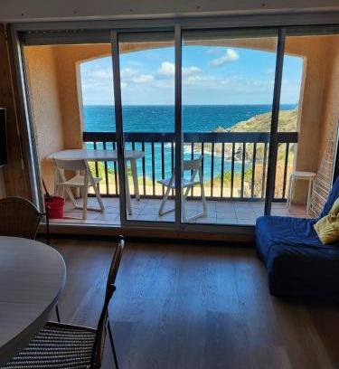 Port-Vendres Apartment | Appartement vue mer Port Vendres Collioure direct crique wifi