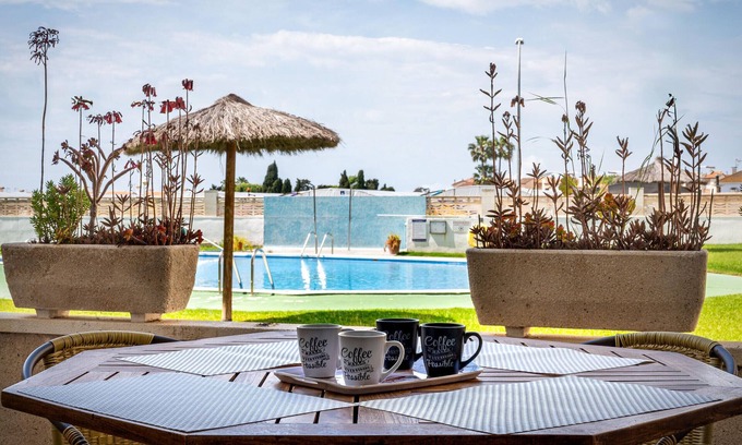 Creixell Apartment | AT156 Popea: Planta baja con piscina y A/A, a 400m de la playa