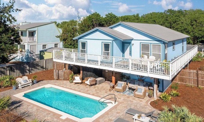 Gulfview Heights House | Beach Buddy - Gulfview Heights on 30A, Heated Private Pool, Walk to Beach + Eat!