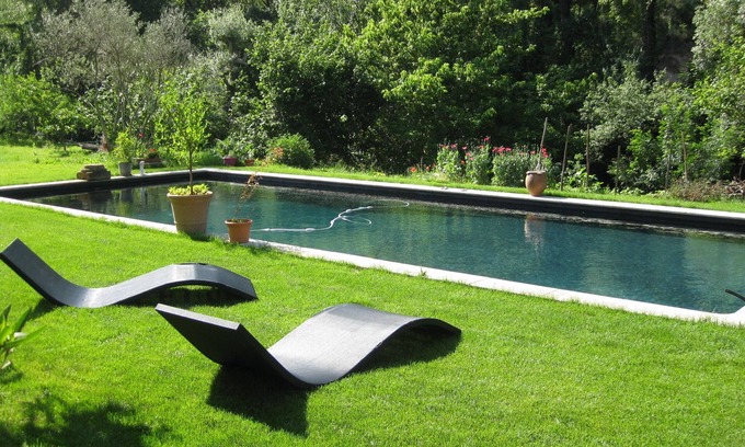 Le Tholonet House | Beautiful duplex with large pool and park in 18th century house