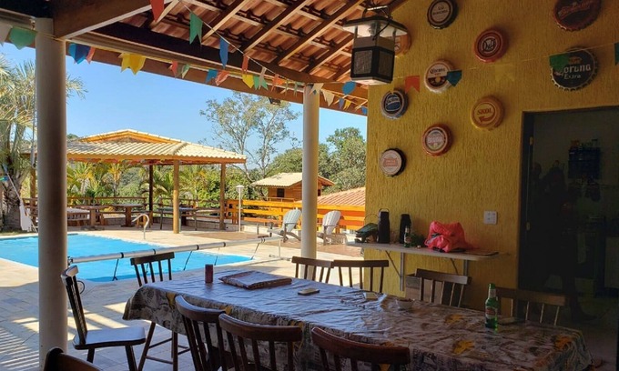 Mairinque House | Beautiful farm in a gated community, large, comfortable and close to the chachoeira.