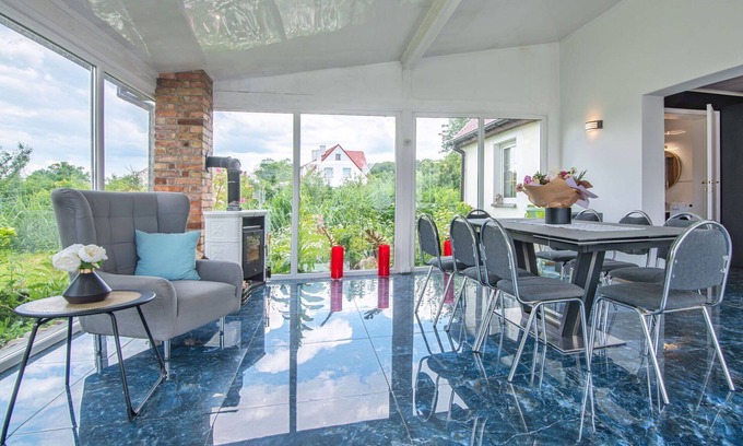 gmina Dobra House | Beautiful private villa for 10 people with WIFI, private pool, TV, terrace and pets allowed