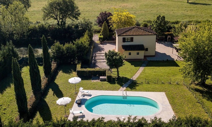 Santarello Villa | Beautiful private villa with private pool, WIFI, A/C, patio, panoramic view, close to Montepulciano