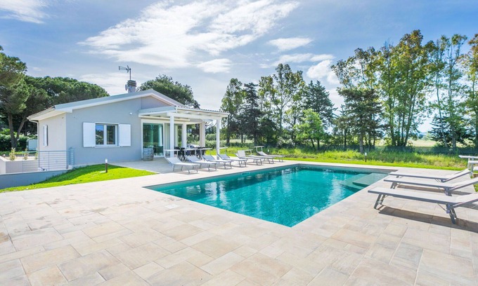Bibbona House | Beautiful private villa for 8 guests with WIFI, private pool, A/C, TV, terrace and pets allowed