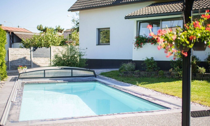 Prague 11 House | Beautiful private villa for 8 guests with private pool, WIFI, TV and patio